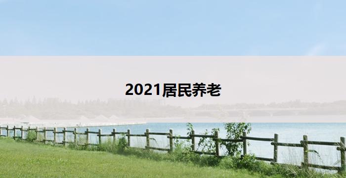 2021居民养老