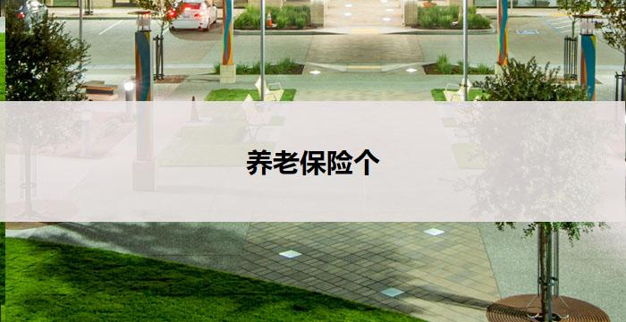 养老保险个(养老保险：为您的晚年安心保驾护航)