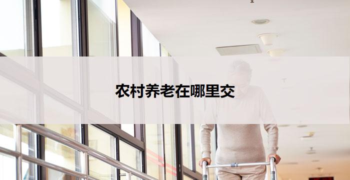 农村养老在哪里交(农村养老交中心:何处最佳?)