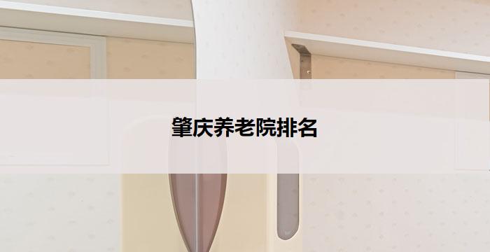 肇庆养老院排名