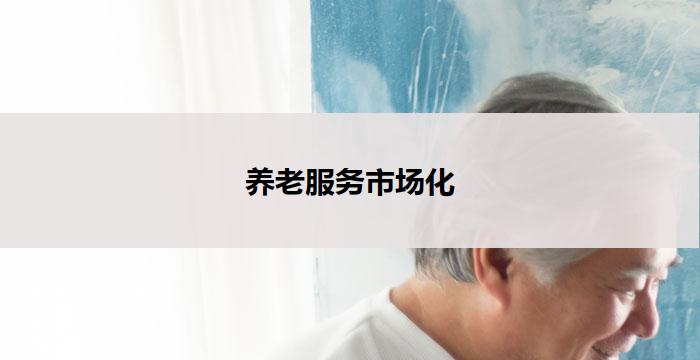养老服务市场化(养老服务市场化：新时代下的发展路径)