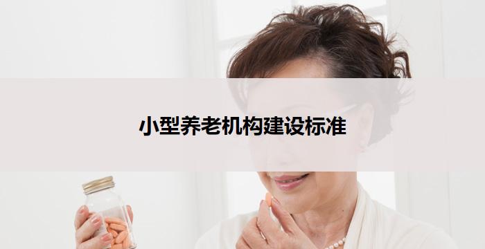 小型养老机构建设标准(小型养老机构建设标准：关注老年人需求，提升服务质量)
