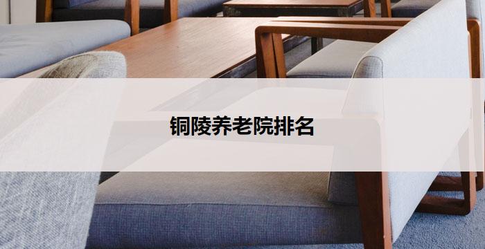 铜陵养老院排名