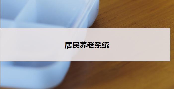 居民养老系统(居民养老系统：打造幸福晚年的保障)