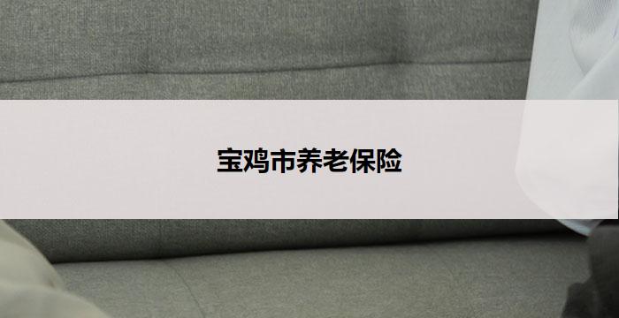 宝鸡市养老保险(宝鸡市养老保险:关爱老年人的温暖承诺)