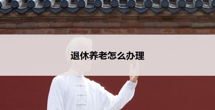 退休养老怎么办理(退休养老办理指南)