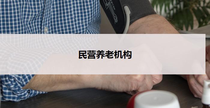 民营养老机构(民营养老机构:为老年人提供全方位关怀与服务)