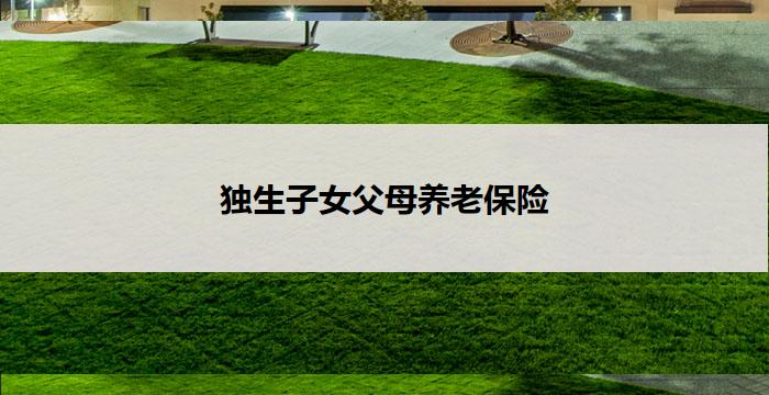 独生子女父母养老保险(独生子女父母养老保险：重塑养老安全)