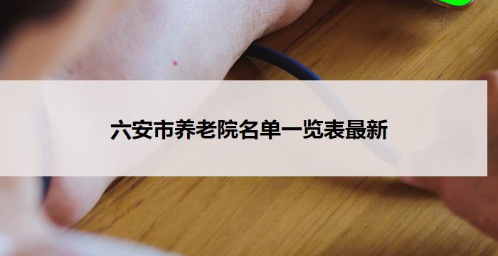 六安市养老院名单一览表最新