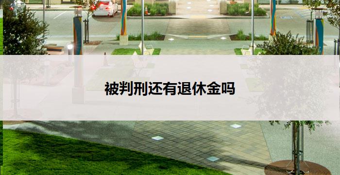 被判刑还有退休金吗(判刑后退休金:是否合法?)
