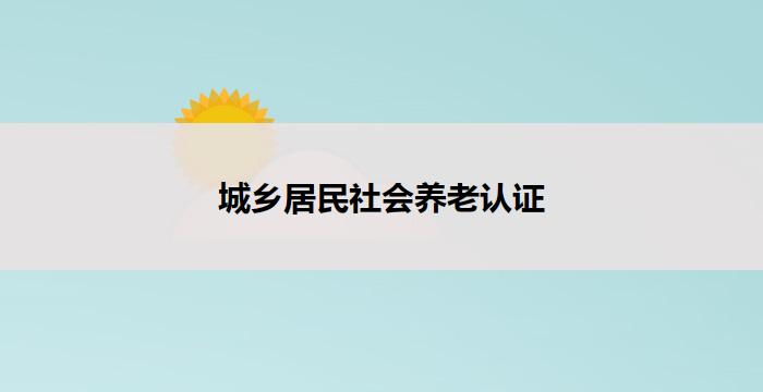 城乡居民社会养老认证(城乡社会养老认证:关怀你我)