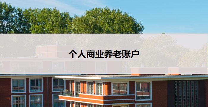 个人商业养老账户(个人商业养老账户：未来财富的储备库)