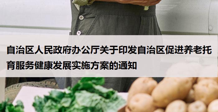 自治区人民政府办公厅关于印发自治区促进养老托育服务健康发展实施方案的通知
