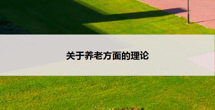关于养老方面的理论(养老理论：尊重长者，创造美好晚年)