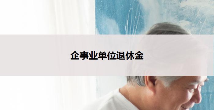 企事业单位退休金(企事业单位退休金:保障老年生活的重要支持)