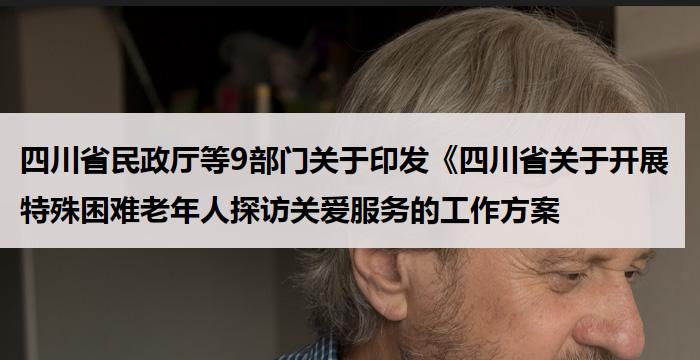 四川省民政厅等9部门关于印发《四川省关于开展特殊困难老年人探访关爱服务的工作方案