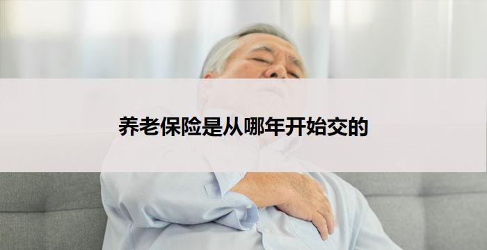 养老保险是从哪年开始交的(养老保险交费时间始于何年)